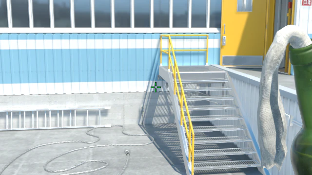 Where to aim before releasing the throw
