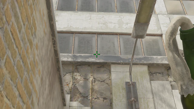 Where to aim before releasing the throw