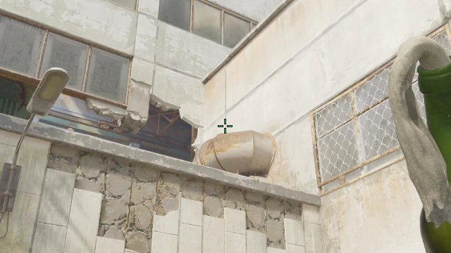 Where to aim before releasing the throw