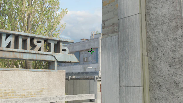 Where to aim before releasing the throw