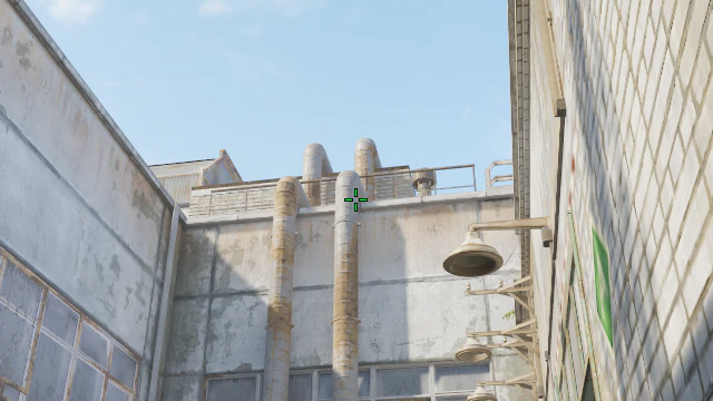 Where to aim before releasing the throw