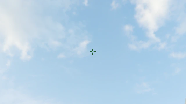 Where to aim before releasing the throw