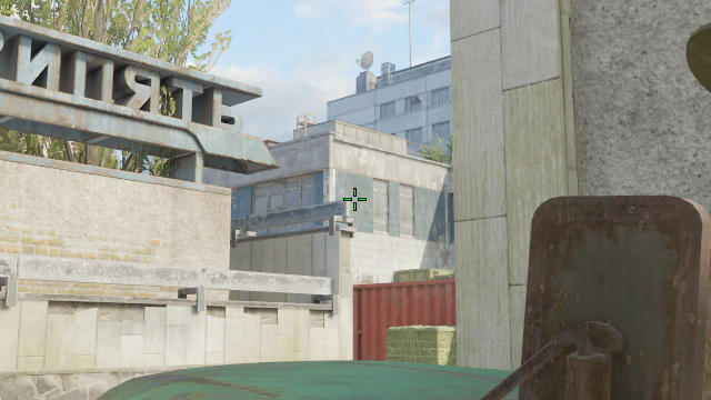 Where to aim before releasing the throw