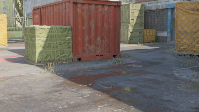 Where to aim before releasing the throw