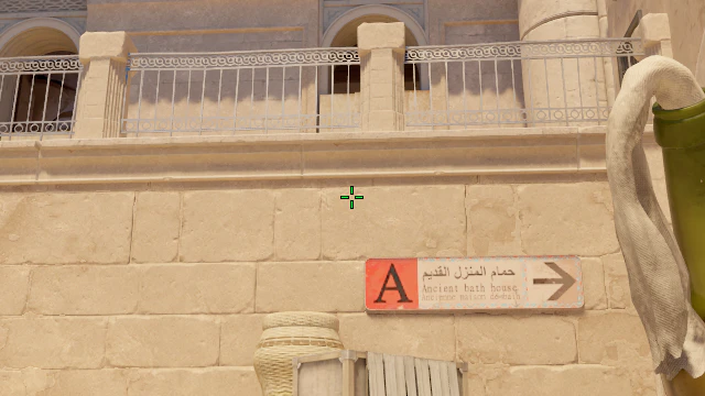 Where to aim before releasing the throw