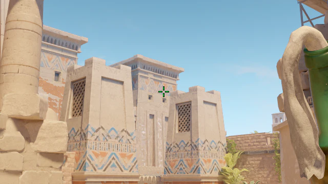 Where to aim before releasing the throw