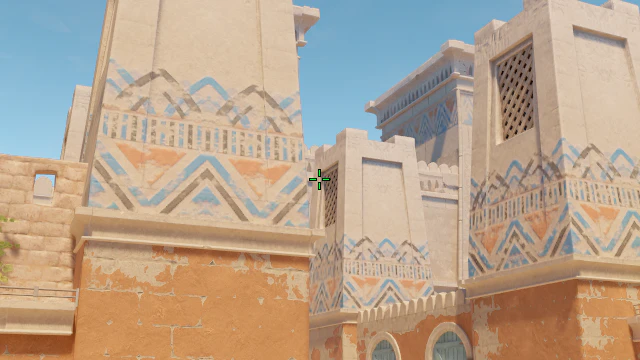 Where to aim before releasing the throw