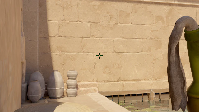 Where to aim before releasing the throw
