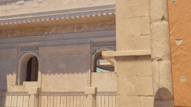 Where to aim before releasing the throw