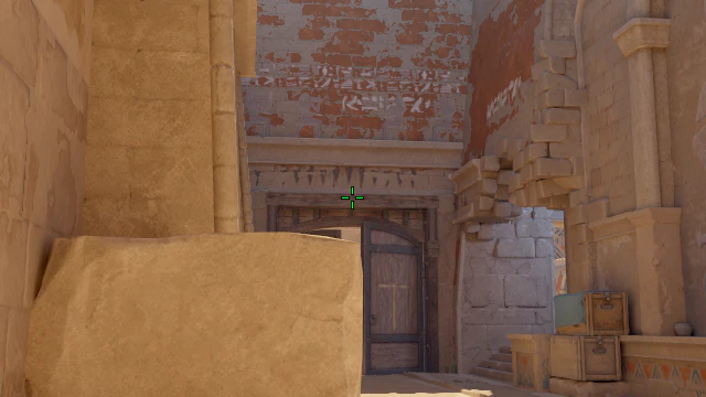 Where to aim before releasing the throw