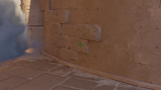Where to aim before releasing the throw
