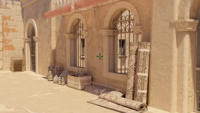 Where to aim before releasing the throw