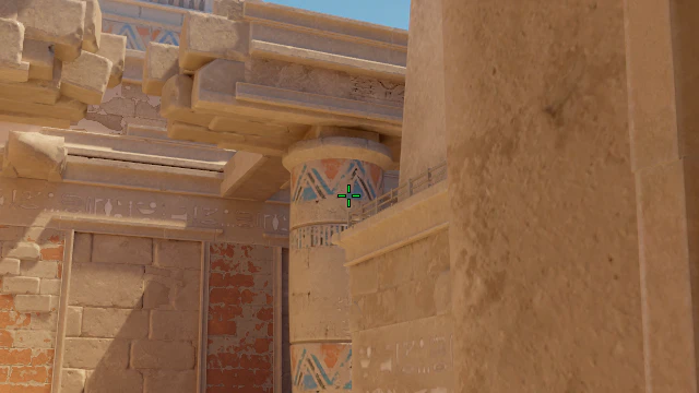 Where to aim before releasing the throw