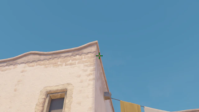 Where to aim before releasing the throw