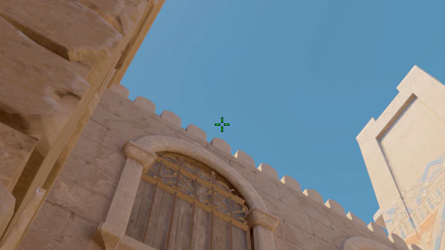 Where to aim before releasing the throw