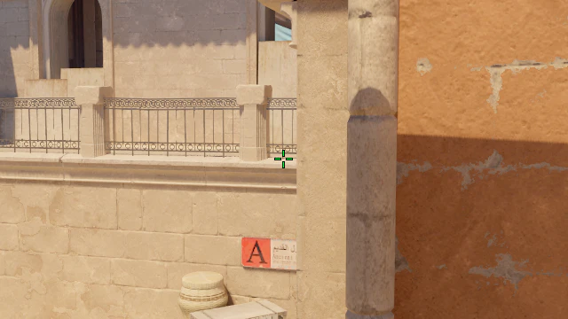 Where to aim before releasing the throw