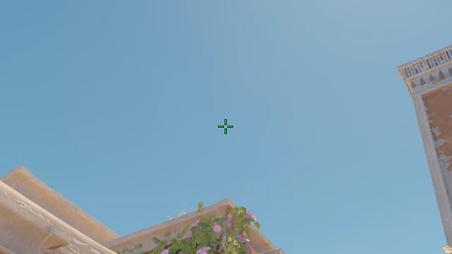 Where to aim before releasing the throw