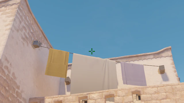 Where to aim before releasing the throw