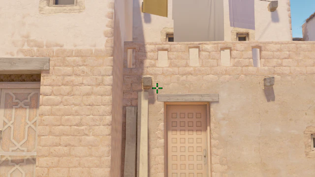 Where to aim before releasing the throw