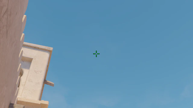Where to aim before releasing the throw