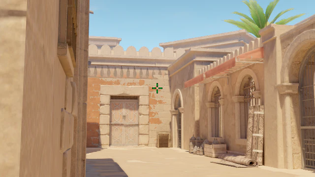 Where to aim before releasing the throw
