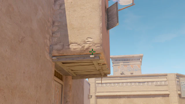 Where to aim before releasing the throw