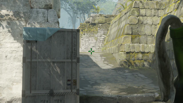 Where to aim before releasing the throw