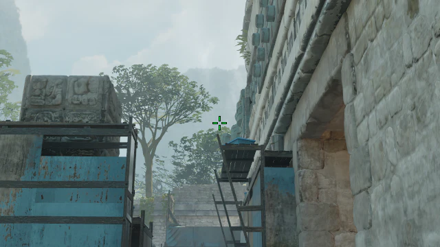 Where to aim before releasing the throw