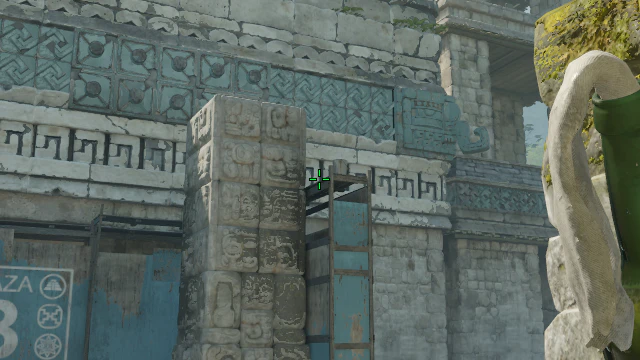 Where to aim before releasing the throw