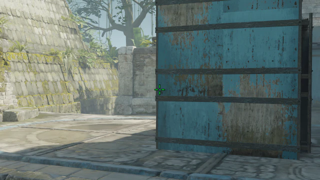 Where to aim before releasing the throw