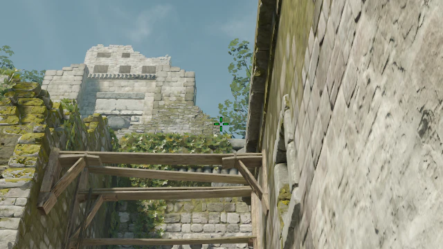 Where to aim before releasing the throw