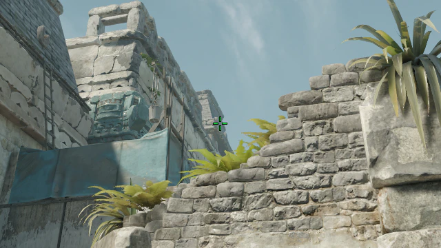 Where to aim before releasing the throw
