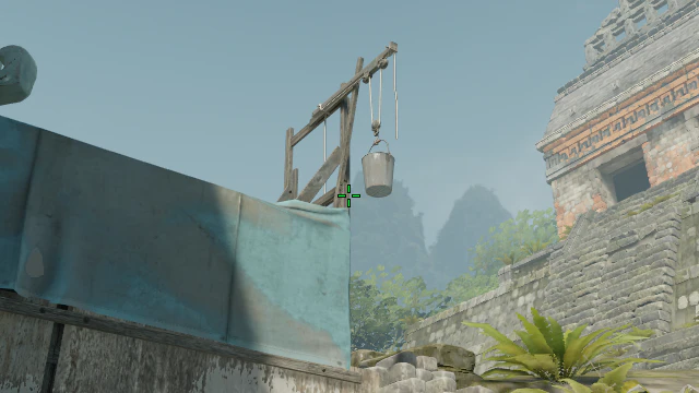 Where to aim before releasing the throw