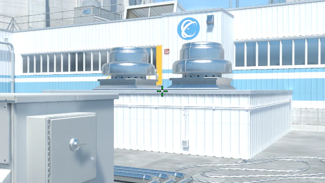 Where to aim before releasing the throw