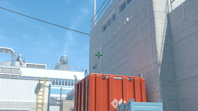 Where to aim before releasing the throw
