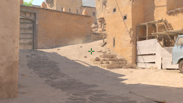 Where to aim before releasing the throw