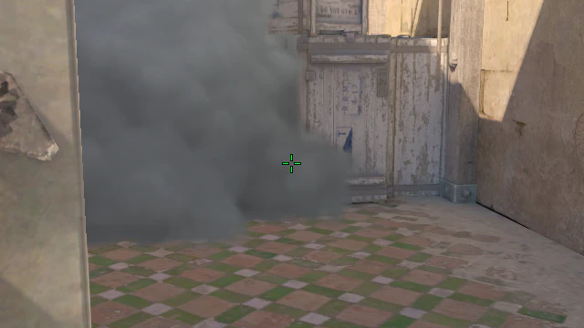 Where to aim before releasing the throw
