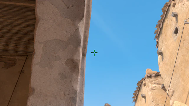 Where to aim before releasing the throw