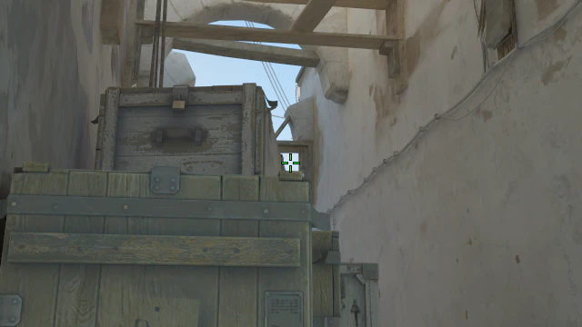 Where to aim before releasing the throw
