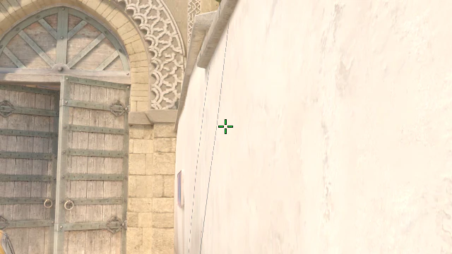 Where to aim before releasing the throw