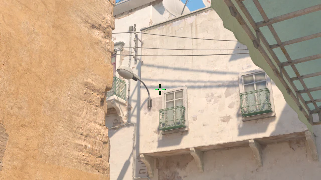 Where to aim before releasing the throw