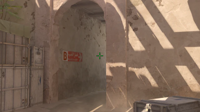 Where to aim before releasing the throw