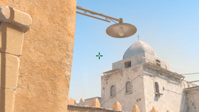 Where to aim before releasing the throw