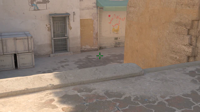 Where to aim before releasing the throw