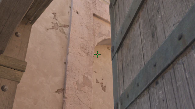 Where to aim before releasing the throw