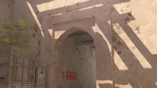 Where to aim before releasing the throw