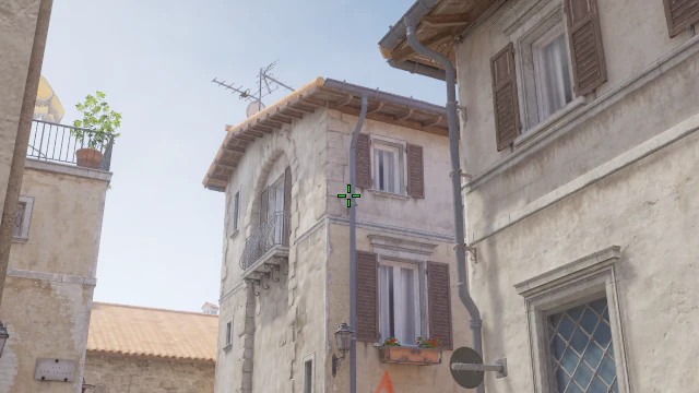 Where to aim before releasing the throw