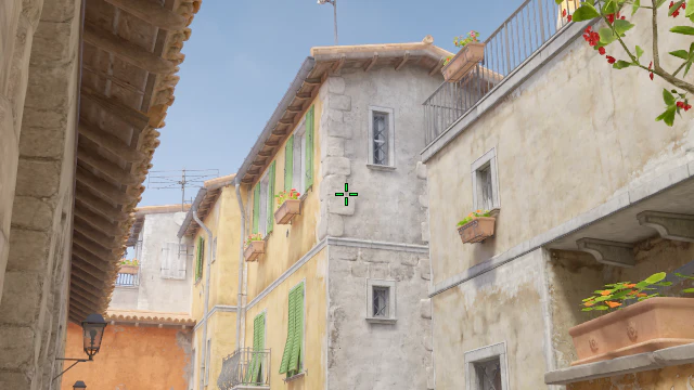 Where to aim before releasing the throw
