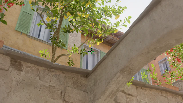 Where to aim before releasing the throw
