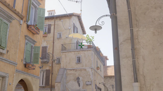 Where to aim before releasing the throw